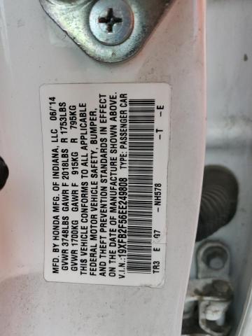 19XFB2F56EE249808 Honda Civic Lx
