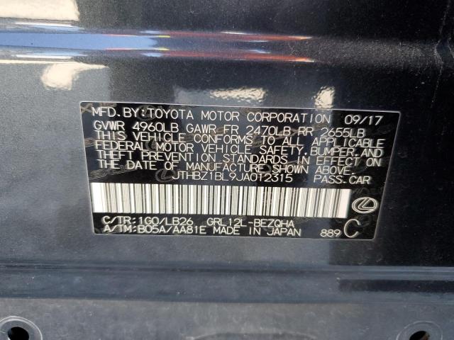 JTHBZ1BL9JA012315 Lexus Gs 350 Base