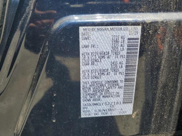 5N1DL0MN1LC522181 Infiniti QX60 LUXE