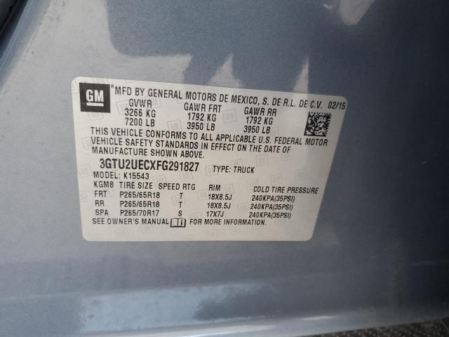 3GTU2UECXFG291827 GMC Sierra K1500 Sle