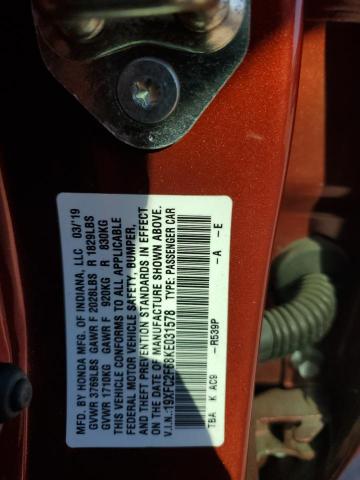 19XFC2F68KE031578 Honda Civic Lx