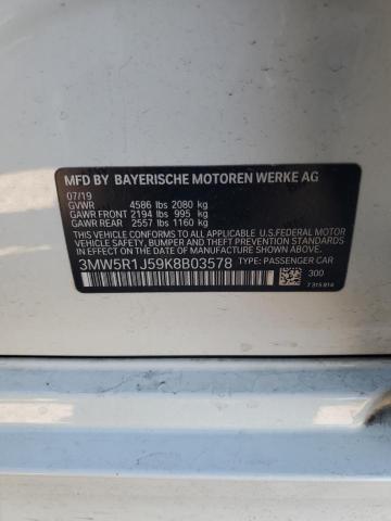 3MW5R1J59K8B03578 BMW 330I