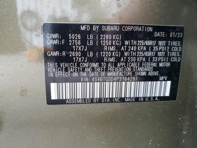 4S4BTGSD4P3164297 Subaru Outback Wilderness