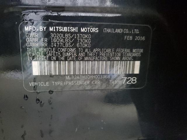 ML32A3HJ0HH003968 Mitsubishi MIRAGE ES