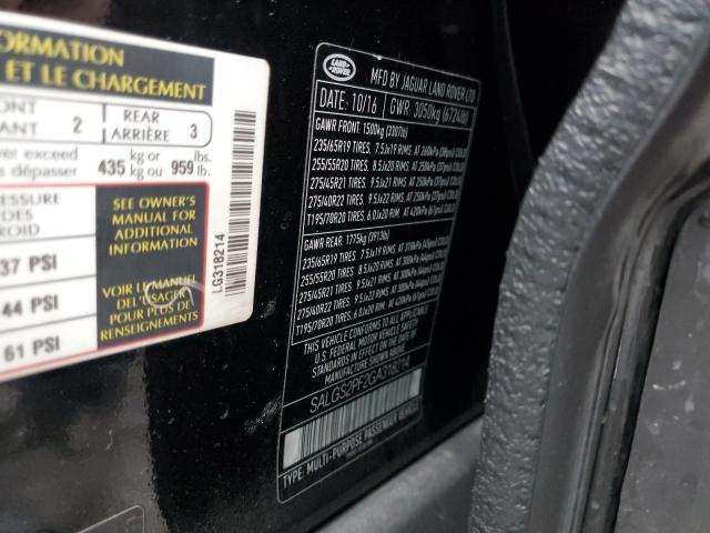 SALGS2PF2GA318214 Land Rover RANGE ROVE