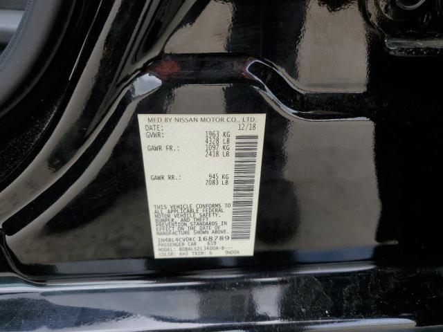 1N4BL4CV0KC168789 Nissan ALTIMA SR