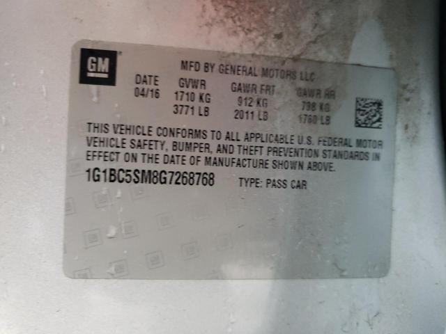 1G1BC5SM8G7268768 Chevrolet CRUZE LS