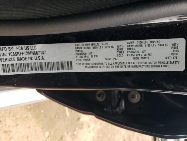 1C6SRFFT2MN667137 RAM 1500 Big Horn/lone Star
