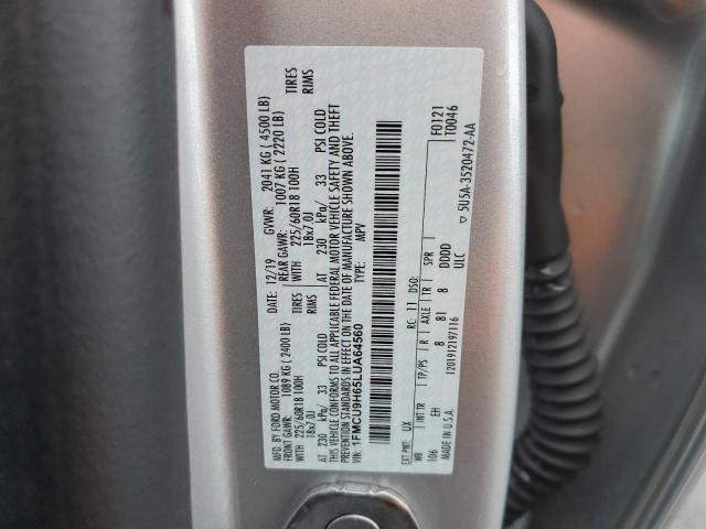 1FMCU9H65LUA64560 Ford ESCAPE SEL