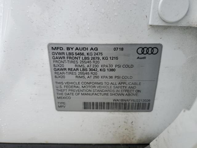 WA1BNAFY6J2212026 Audi Q5 Premium Plus