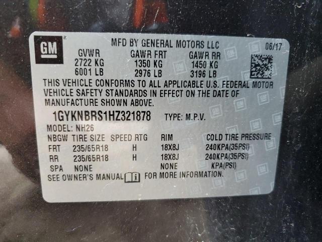 1GYKNBRS1HZ321878 Cadillac XT5 LUXURY