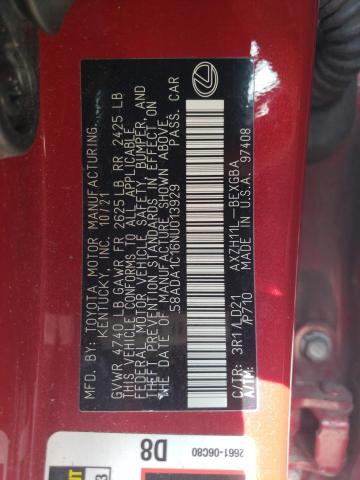 58ADA1C16NU013929 Lexus Es 300h Base