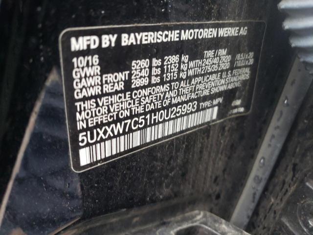 5UXXW7C51H0U25993 BMW X4 Xdrivem40i