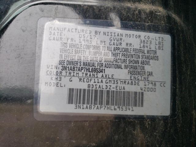 3N1AB7AP7HL695341 Nissan SENTRA S
