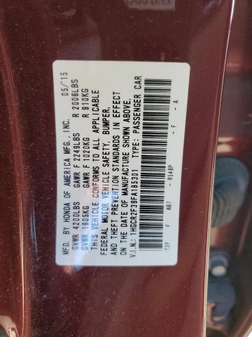 1HGCR2F39FA185301 Honda ACCORD LX