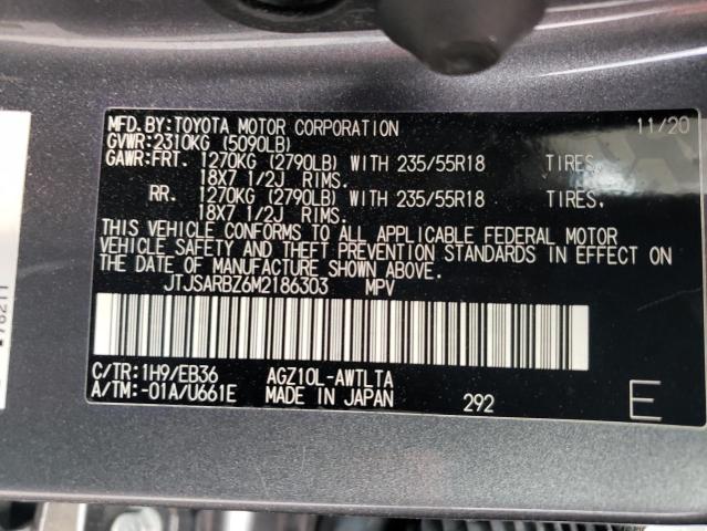 JTJSARBZ6M2186303 Lexus Nx 300 Base