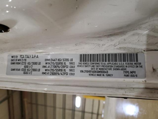 ZFBHRFAB1K6M90849 RAM Promaster City