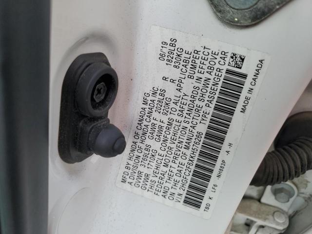 2HGFC2F6XKH576266 Honda Civic Lx