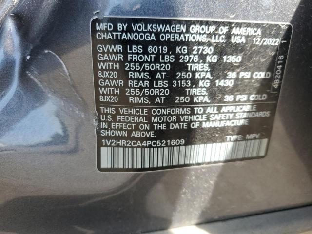 1V2HR2CA4PC521609 Volkswagen ATLAS SE