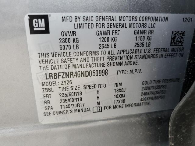 LRBFZNR46ND050998 Buick Envision Essence