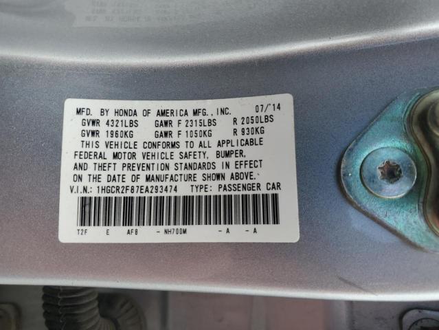 1HGCR2F87EA293474 Honda ACCORD EXL