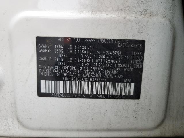 4S4BSANC1H3267374 Subaru Outback 2.5i Limited