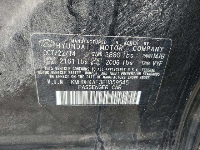 KMHDH4AE3FU359545 Hyundai ELANTRA SE