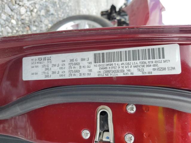 1C6RR6FGXGS361830 RAM 1500 St