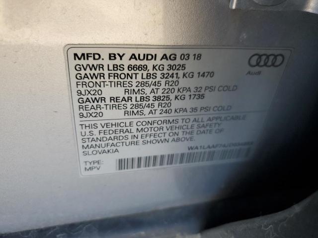 WA1LAAF74JD034953 Audi Q7 Premium Plus