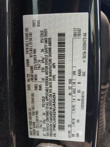 1FMCU0G62NUA54293 Ford ESCAPE SE