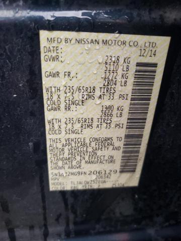 5N1AZ2MG9FN206129 Nissan MURANO S