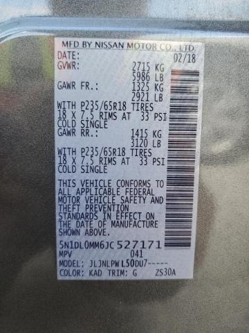 5N1DL0MM6JC527171 Infiniti QX60
