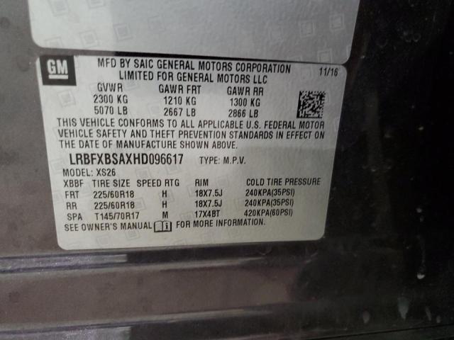LRBFXBSAXHD096617 Buick Envision Essence