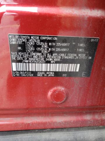JTMWFREV1HJ126231 Toyota Rav4 Xle