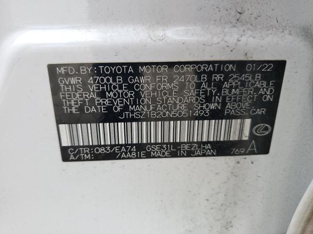 JTHSZ1B20N5051493 Lexus Is 350 F-sport