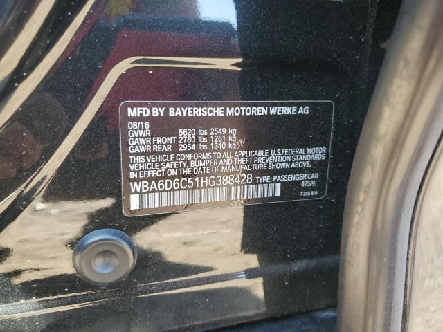 WBA6D6C51HG388428 BMW 650 Xi Gran Coupe