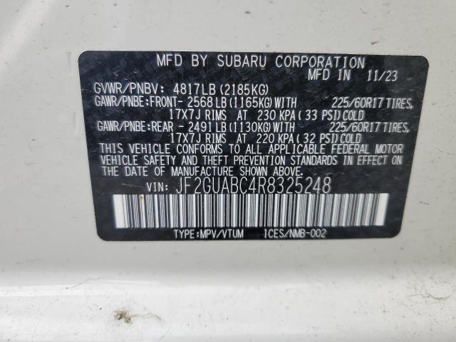JF2GUABC4R8325248 Subaru Crosstrek