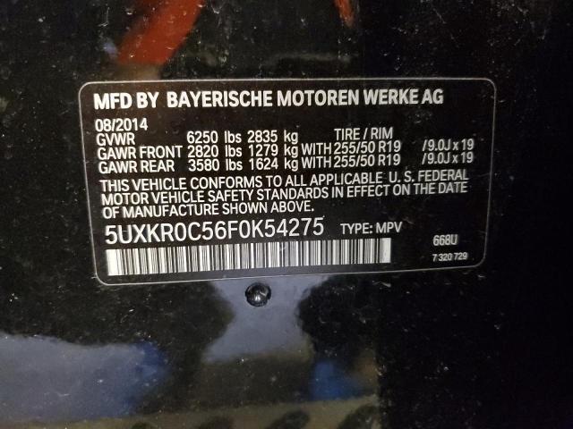5UXKR0C56F0K54275 BMW X5 Xdrive35i