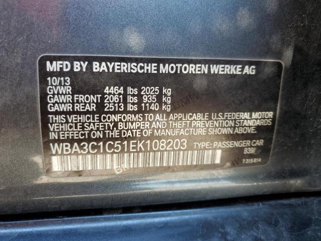 WBA3C1C51EK108203 BMW 328 I Sulev