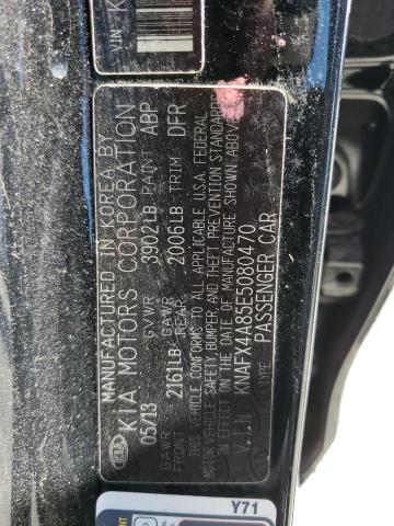 KNAFX4A85E5080470 KIA FORTE EX