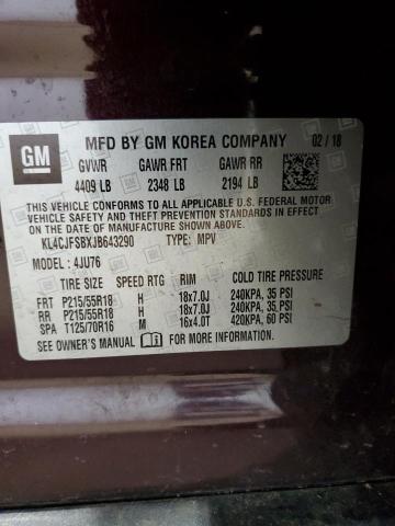 KL4CJFSBXJB643290 Buick Encore Preferred Ii