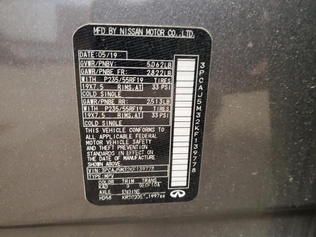3PCAJ5M32KF139778 Infiniti Qx50 Essential