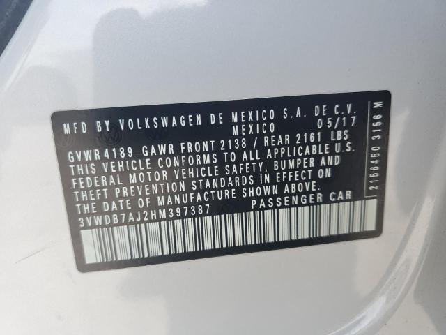 3VWDB7AJ2HM397387 Volkswagen JETTA SE