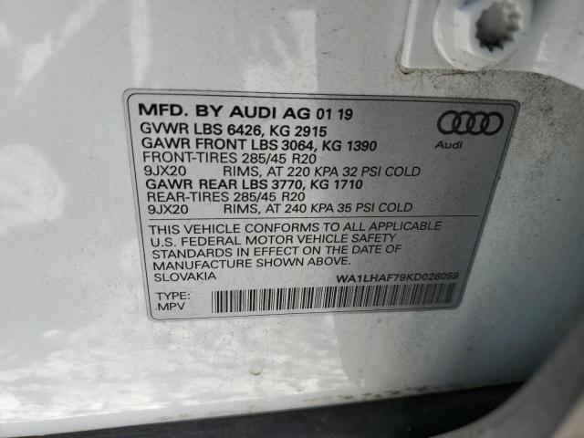 WA1LHAF79KD028059 Audi Q7 Premium Plus
