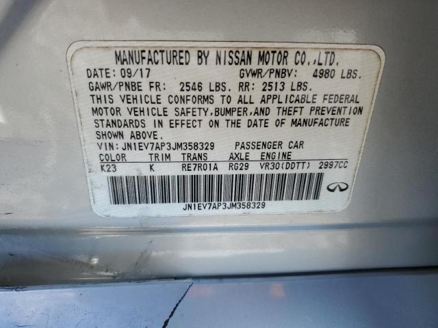JN1EV7AP3JM358329 Infiniti Q50 LUXE