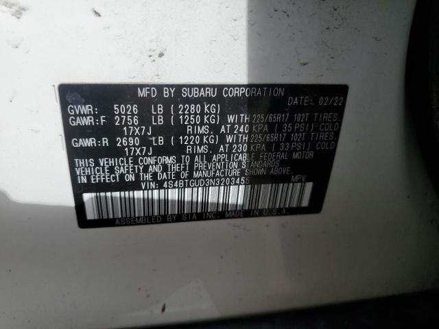 4S4BTGUD3N3203455 Subaru Outback Wilderness