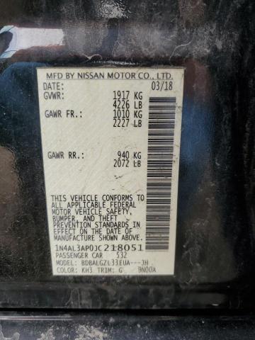1N4AL3AP0JC218051 Nissan ALTIMA 2.5