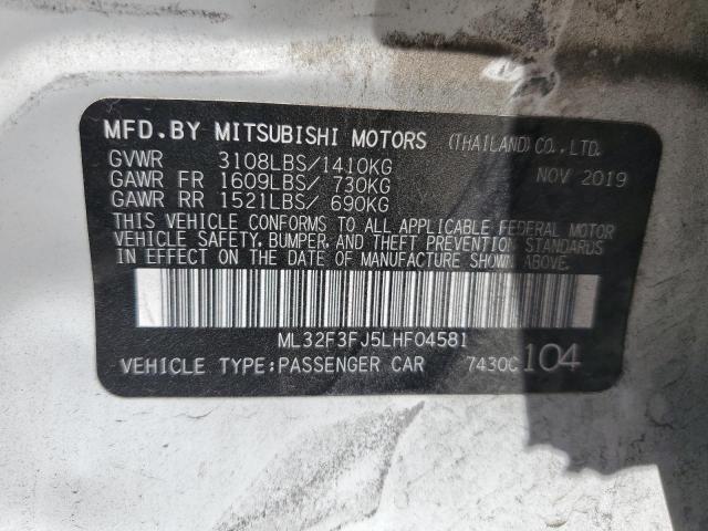 ML32F3FJ5LHF04581 Mitsubishi Mirage G4 Es