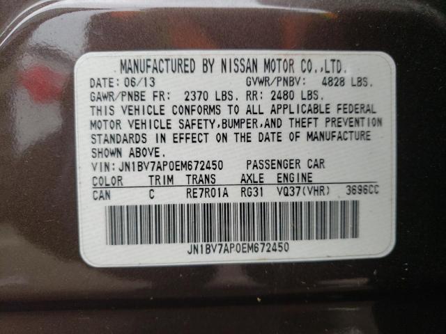 JN1BV7AP0EM672450 Infiniti Q50 BASE