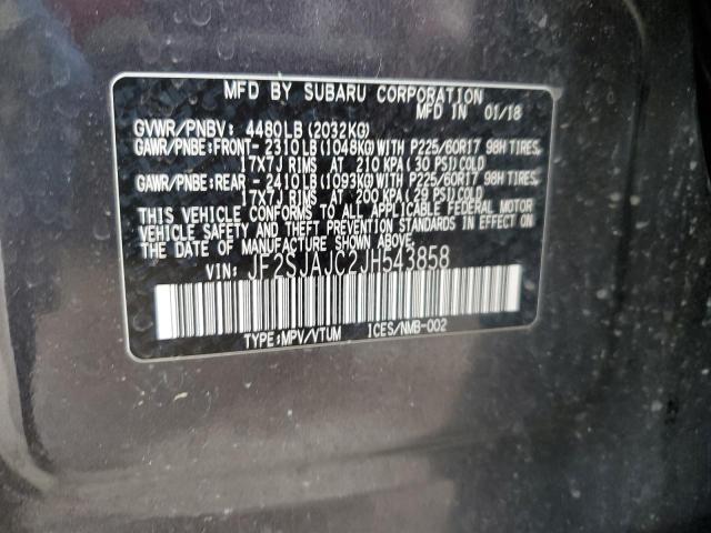 JF2SJAJC2JH543858 Subaru Forester 2.5i Limited